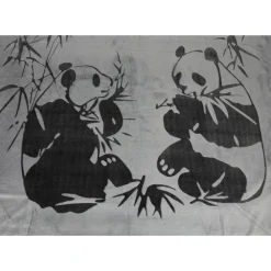 TP Flanell-Kuscheldecke Mit Panda-Print 150X200Cm Hot