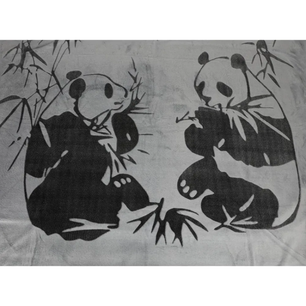 TP Flanell-Kuscheldecke Mit Panda-Print 150X200Cm Hot