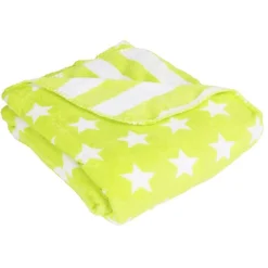 Home Collection Flanell-Kuscheldecke Stars & Stripes 150X200Cm Neongelb Clearance
