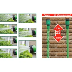 Grüner Jan Flexi Gartenschlauch 7,5-22,5M Hot