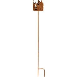 TP Gartenstecker Kerzenhalter "Blatterkrone" 12X102Cm Rostbraun