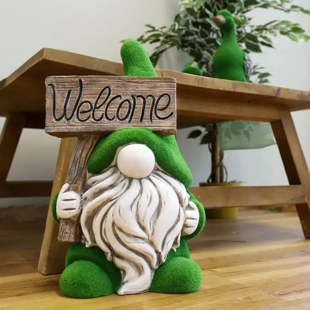 TP Gartenzwerg Welcome Mit Gras-Optik 40Cm Sale