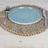 New Home Geflochtenes Platzset Leaf 41X37Cm Sale