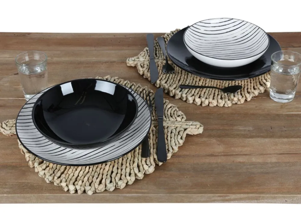 New Home Geflochtenes Platzset Leaf 41X37Cm Sale