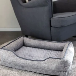 TP Gepolstertes Hundebett Gr. S 65X49X17Cm Grau Clearance