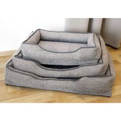 TP Gepolstertes Hundebett Gr. S 65X49X17Cm Grau Clearance