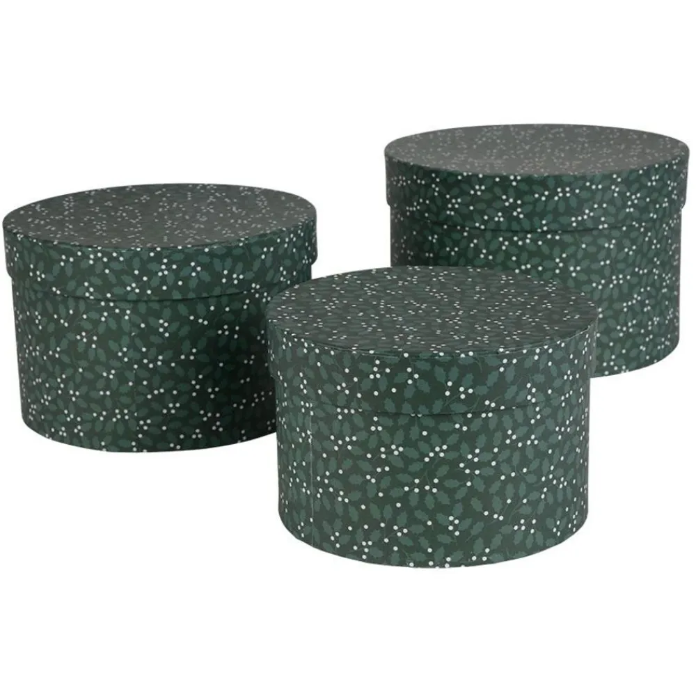 TP Geschenkboxen-Set Rund Ilex 3-Teilig Online