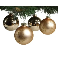 New Home Christmas Glitzerkugeln 12Er-Set 7Cm Gold Clearance