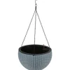 Grüner Jan Gruner Jan Hangeampel Rattanoptik 34Cm Rauchblau Best