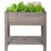 Grüner Jan Gruner Jan Holzhochbeet 80,5X78,5X40Cm Grau Best