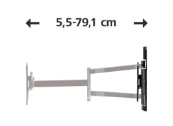 hama 108732 Tv-Wandhalterung Fullmotion 19-48" Schwarz