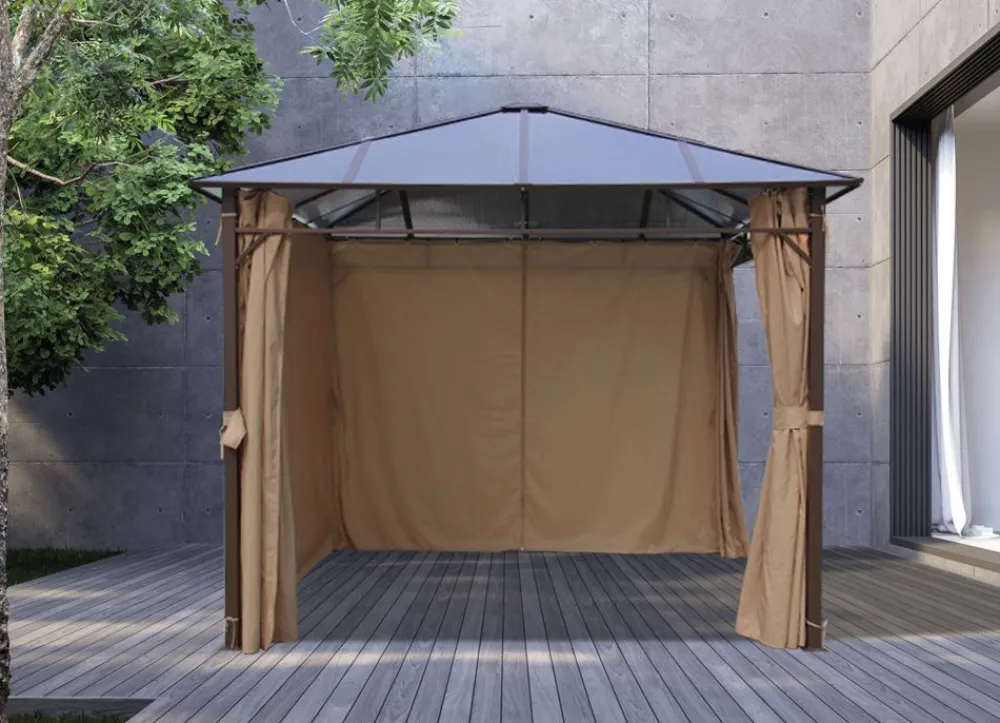 Sunny Moments Hardtop-Gartenpavillon Mit Seitenteilen 3X3M Clearance