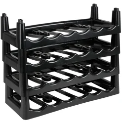 Heidrun Flaschenregal Stapelbar Schwarz New