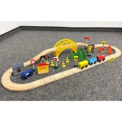 TP Holzeisenbahn-Spielset 60-Teilig Outlet