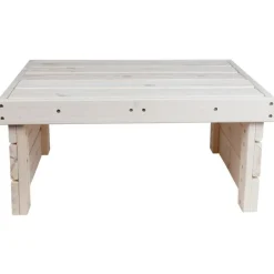 TP Holz-Gartentisch 70X32X59Cm White-Washed New