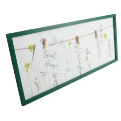 New Home Holz-Memoboard Blumenprint New