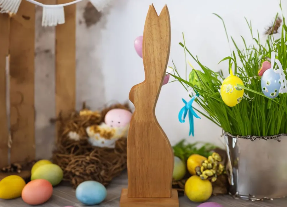 TP Holz-Osterhase Klein 40Cm Clearance