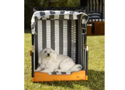 TP Hundestrandkorb Grau/Weis Discount