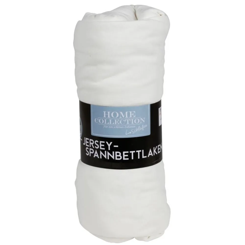 Pseudohersteller Jersey-Spannbettlaken 90/100X190/200Cm Cremeweis Sale