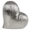 New Home Keramik Deko-Herz 15X7X16Cm Silber New