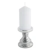 New Home Keramik-Kerzenhalter 10X12,5Cm Hochglanzend Silber Clearance
