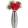 New Home Keramik-Vase 12X32Cm Silber Clearance