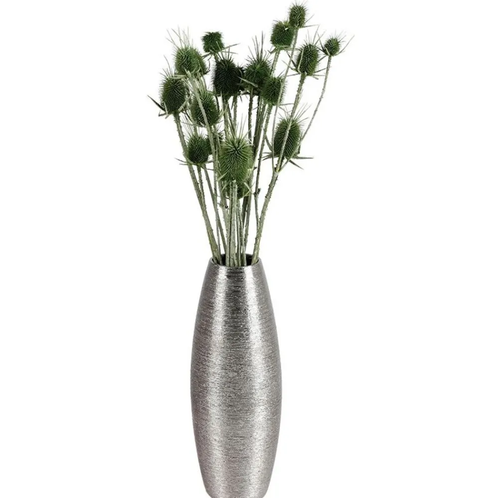 New Home Keramik-Vase 12X32Cm Silber Clearance