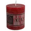 New Home Candlelight Kerze Rustikal 68X80Mm Bordeaux Discount