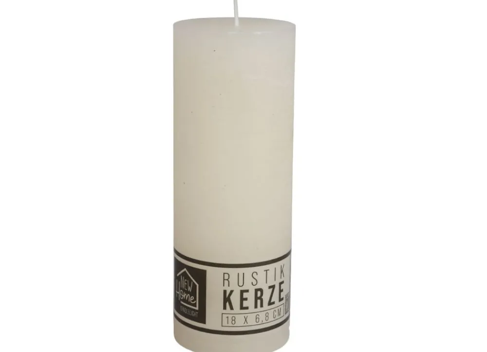 New Home Candlelight Kerze Rustikal 68X180Mm Champagner Online
