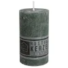New Home Candlelight Kerze Rustikal 68X120Mm Dunkelgrun