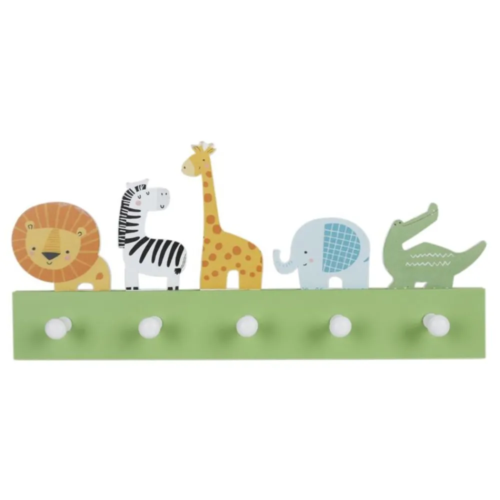 New Home Kinder-Garderobe Dschungeltiere Mit 5 Haken Sale