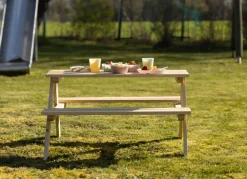 Sunny Moments Kinder-Picknicktisch Aus Kiefernholz 90X50X79Cm Outlet