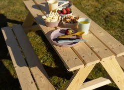 Sunny Moments Kinder-Picknicktisch Aus Kiefernholz 90X50X79Cm Outlet