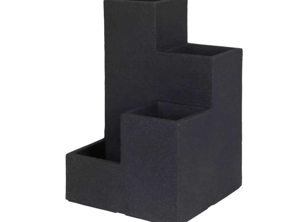 Jelenia Plast Kubus Wendeltreppentopf 40X40Cm Anthrazit Hot