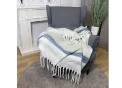 Home Collection Kuscheldecke Mit Fransen 130X150Cm Graugrun Outlet