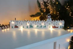 New Home Christmas Led-Adventskalender Aus Holz Mit Timer 38X2X10Cm Best