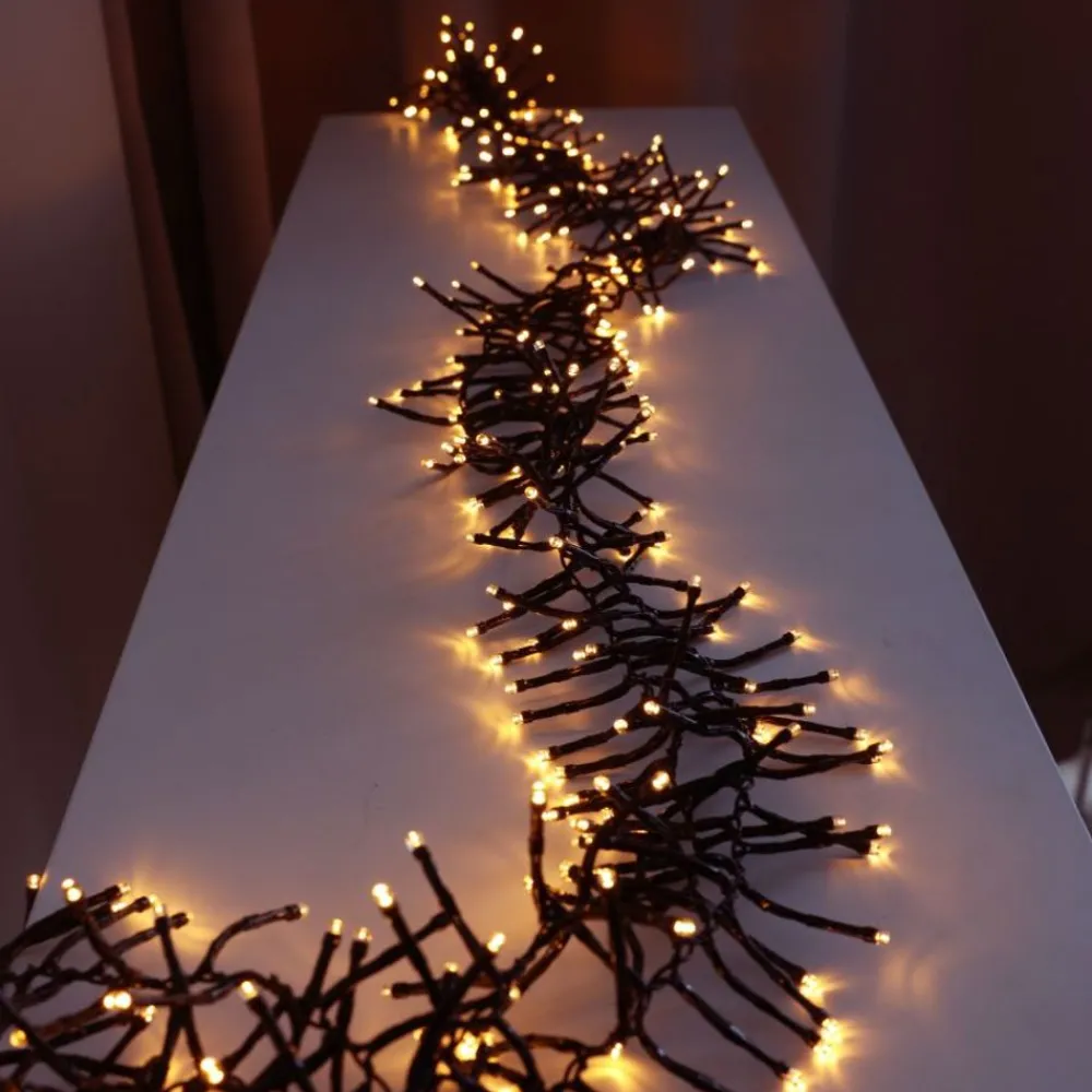New Home Led-Cluster-Lichterkette Mit 768 Leds Warmweis Hot