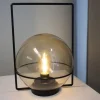 TP Led-Glaskugelleuchte Mit Metallstander 18X28Cm Warmweis Gelb Outlet