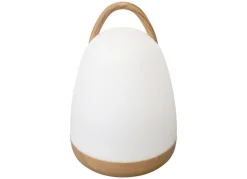 New Home Led-Lampe Mit Griff Und Boden In Holzoptik Outdoor/Indoor 18,5Cm Warmweis Outlet