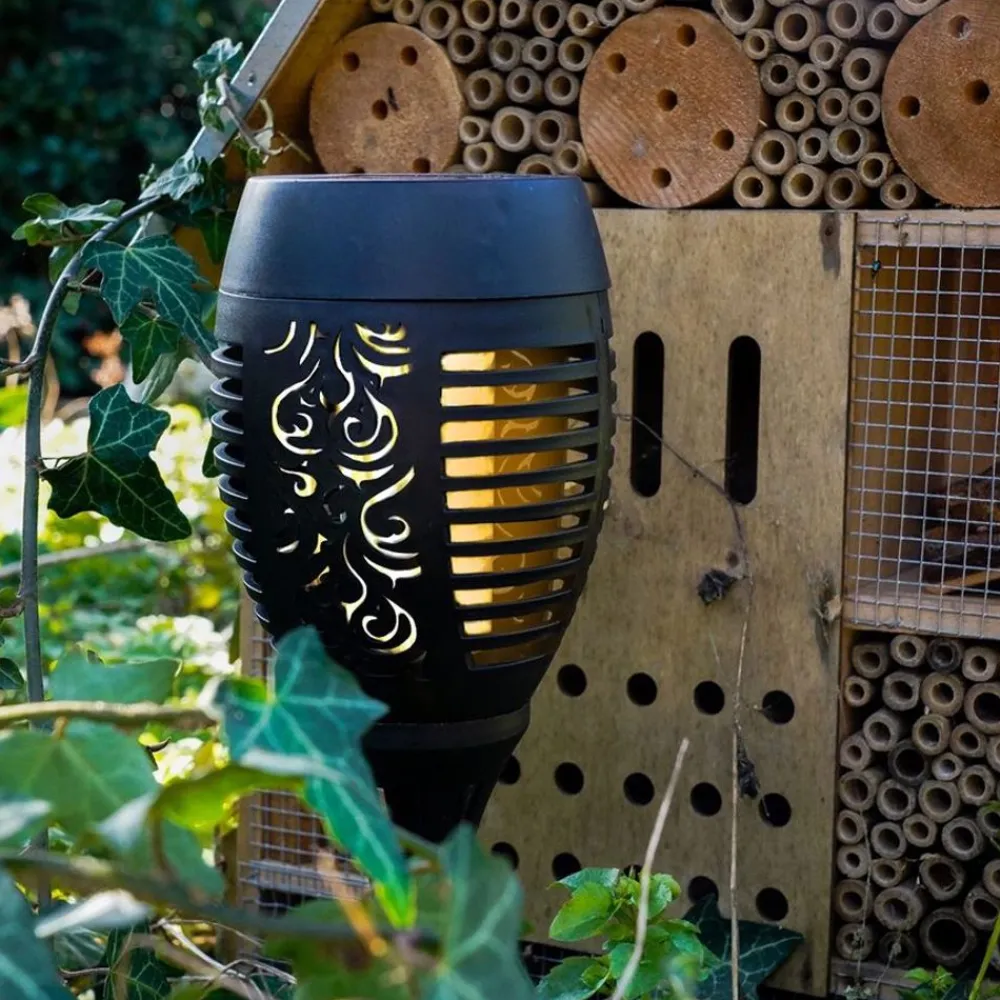 TP Led-Solar-Gartenfackel 9X50Cm Warmweis Best
