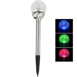 TP Led-Solar-Gartenleuchte Mit Crackle-Glaskugel Und Farbwechsler Best