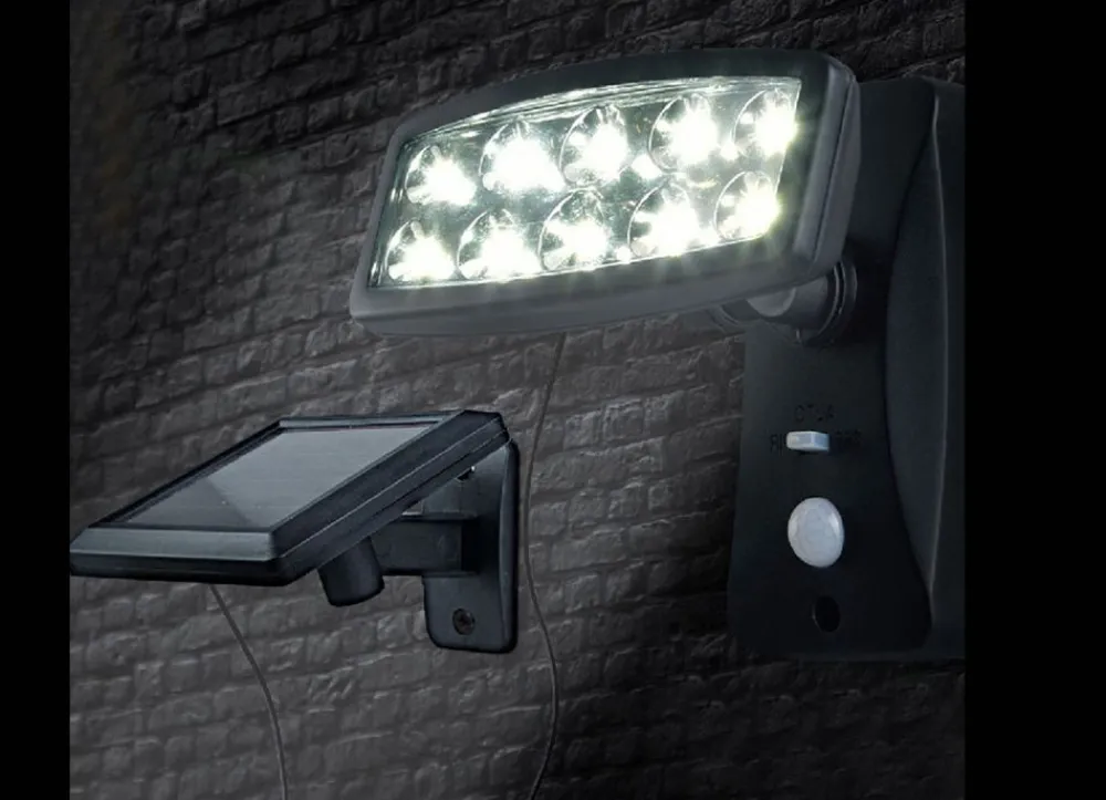 TP Led-Solarstrahler Mit Bewegungsmelder Kaltweis Discount