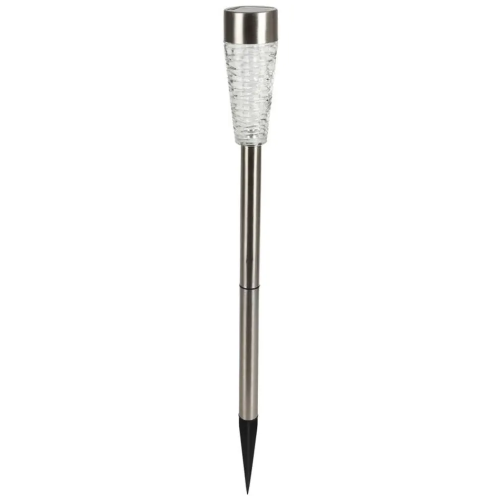 TP Led-Solar-Wegeleuchte Aus Edelstahl Und Echtglas 79Cm Warmweis New