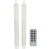 New Home Led Wachs-Tischkerze Mit Timer Und Fernbedienung 2Er-Set New
