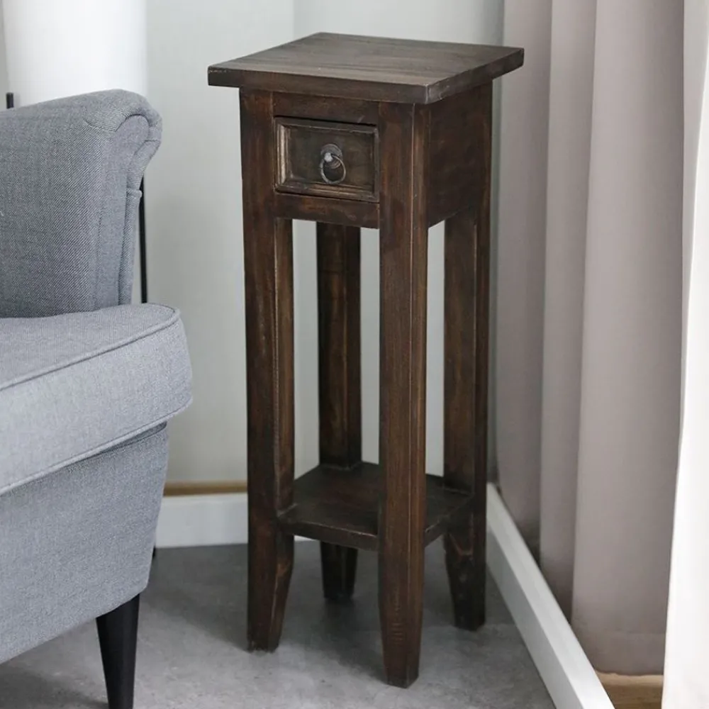TP Mahagoni-Beistelltisch Antik-Braun Outlet