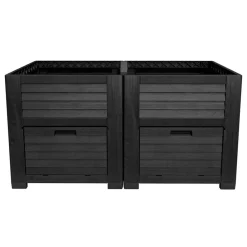 TP Maxi-Hochbeet Mit 2 Pflanzfachern 150X75X78Cm Anthrazit Clearance