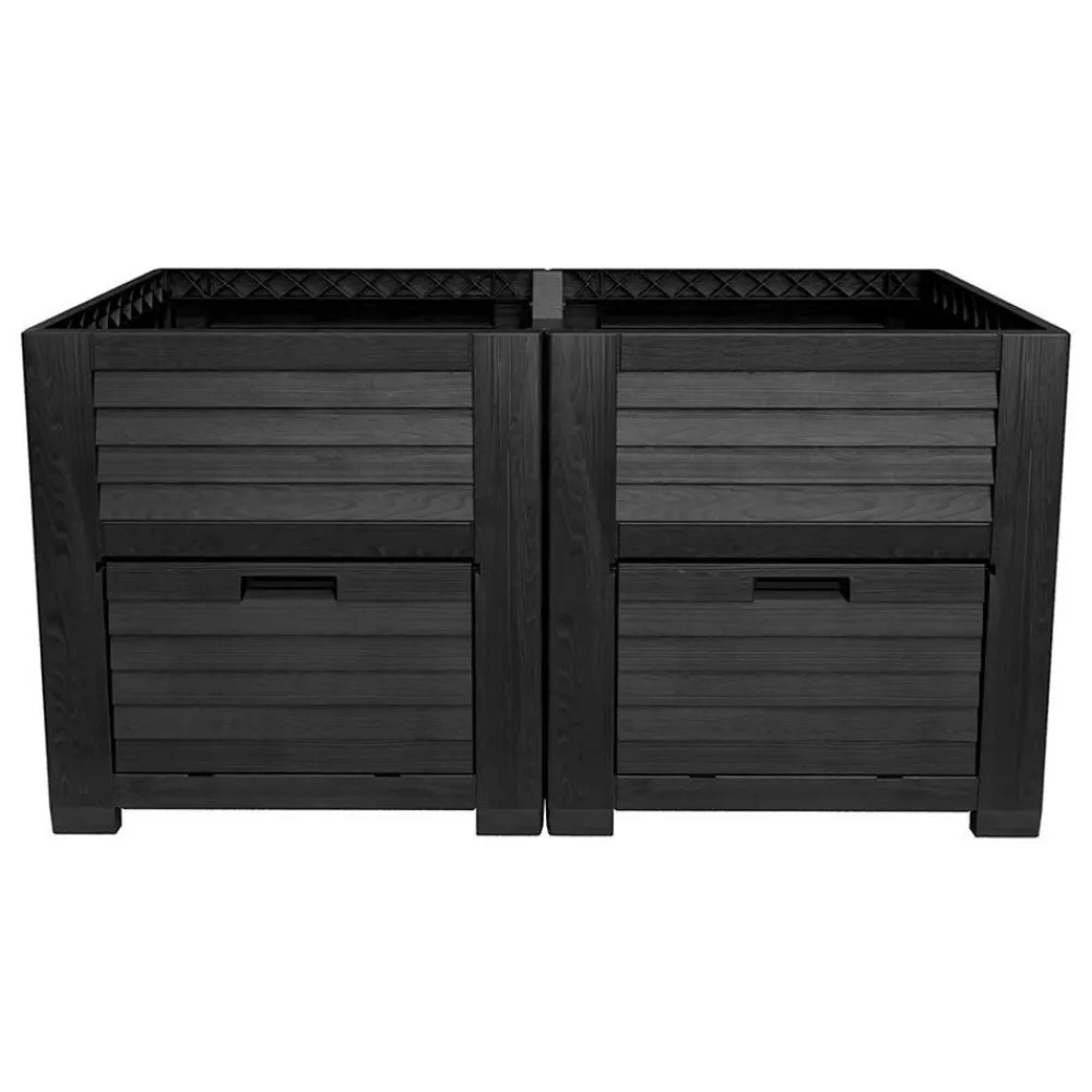 TP Maxi-Hochbeet Mit 2 Pflanzfachern 150X75X78Cm Anthrazit Clearance