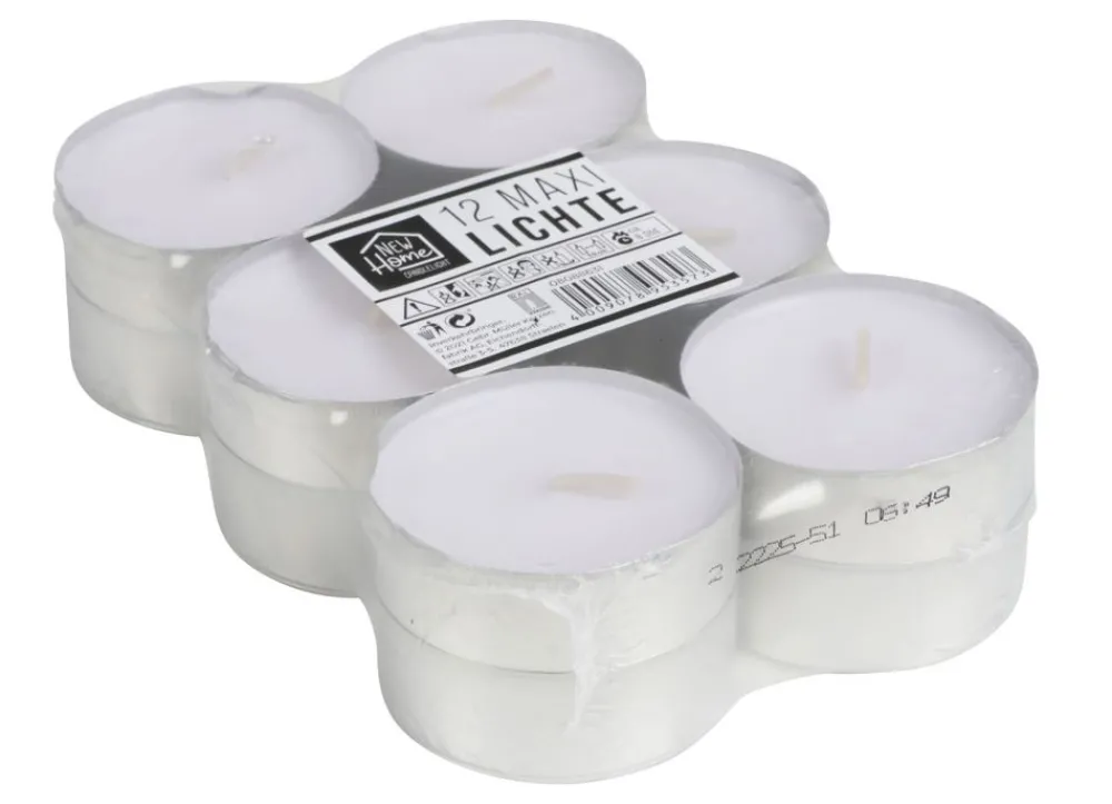 New Home Candlelight Maxi-Teelichte 12Er-Set Discount