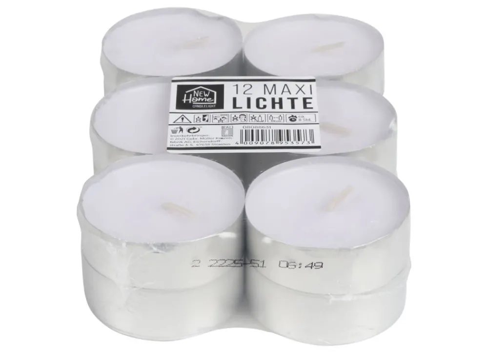 New Home Candlelight Maxi-Teelichte 12Er-Set Discount