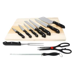Pseudohersteller Messer-Set Mit Schneidebrett 11-Teilig Outlet
